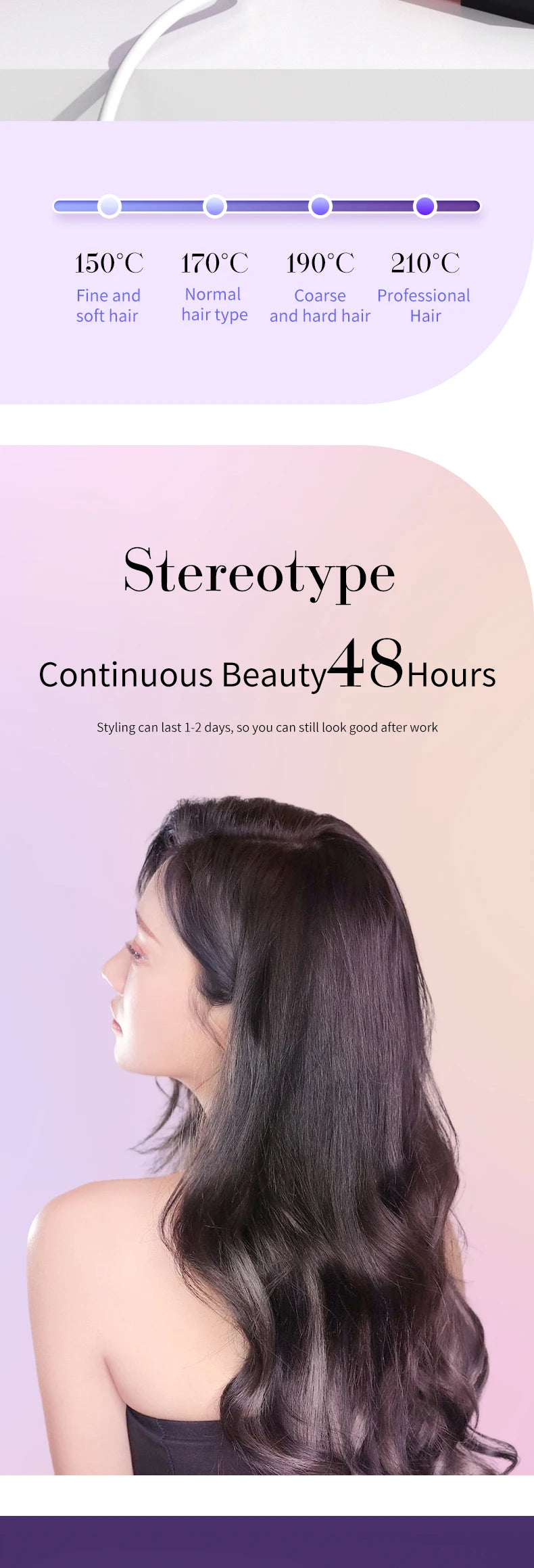 Large Volume Hair Curler with Negative Ion Technology - Smarsty