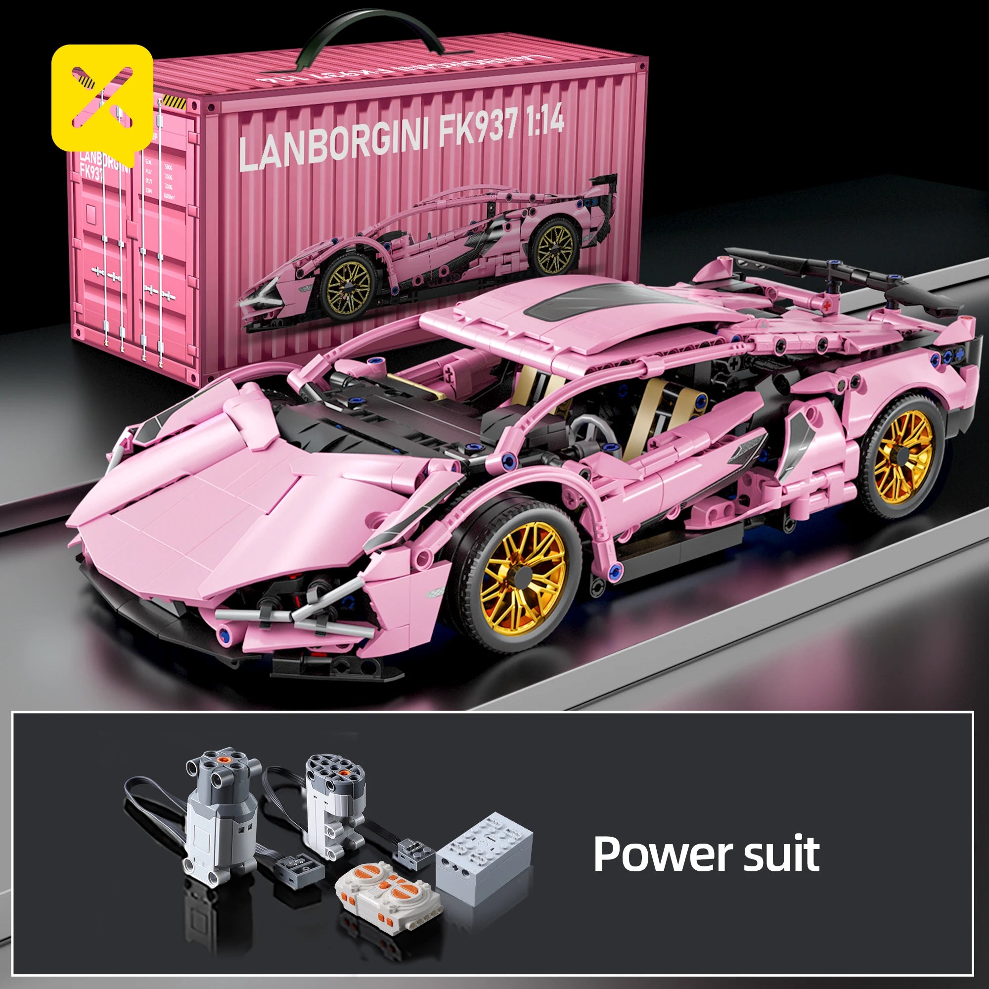 ToylinX Technical Building Blocks Racing Sport Car Speed Vehicle Model City Mechanical Super Bricks Puzzle Toys Adult Gift