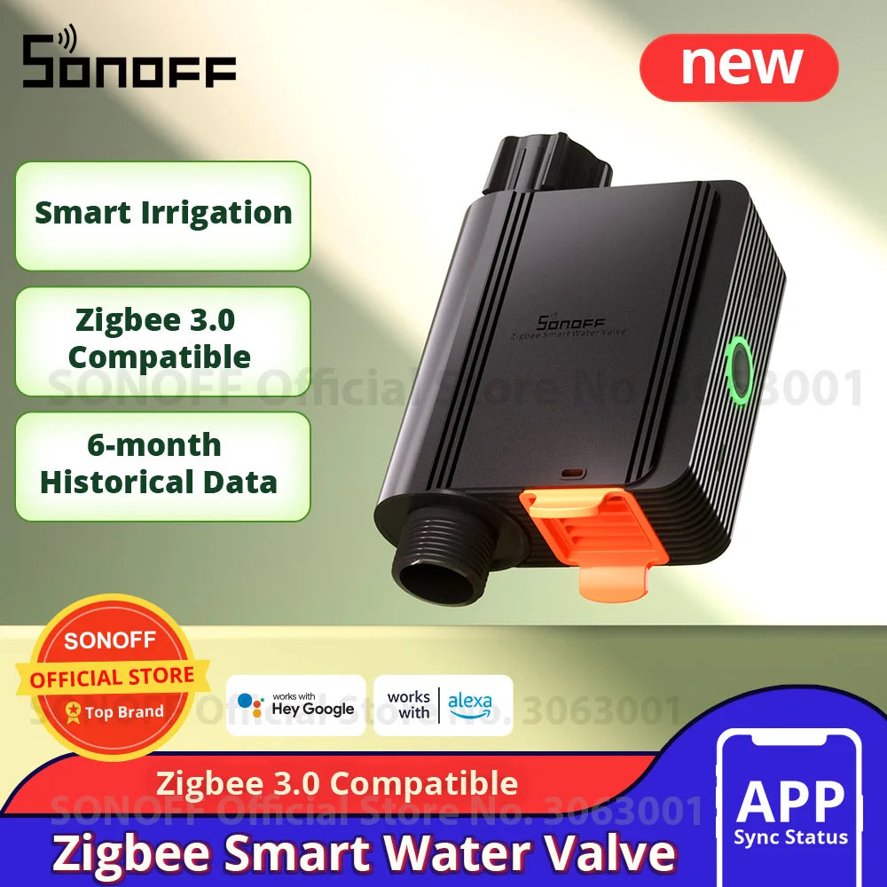 Sonoff Zigbee Smart Water Valve for Automatic Irrigation - Smarsty