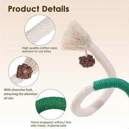 Cotton Cat Chew Toy for Teeth Cleaning - Smarsty