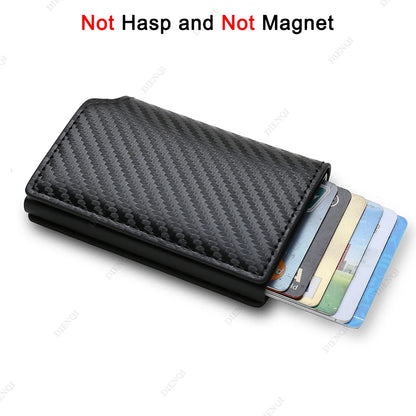 Anti Thief Rfid Credit Card Holder Smart Minimalist Wallet Men Women Slim Bank Cardholder Case Money Bag Cash Creditcard Purse - Smarsty