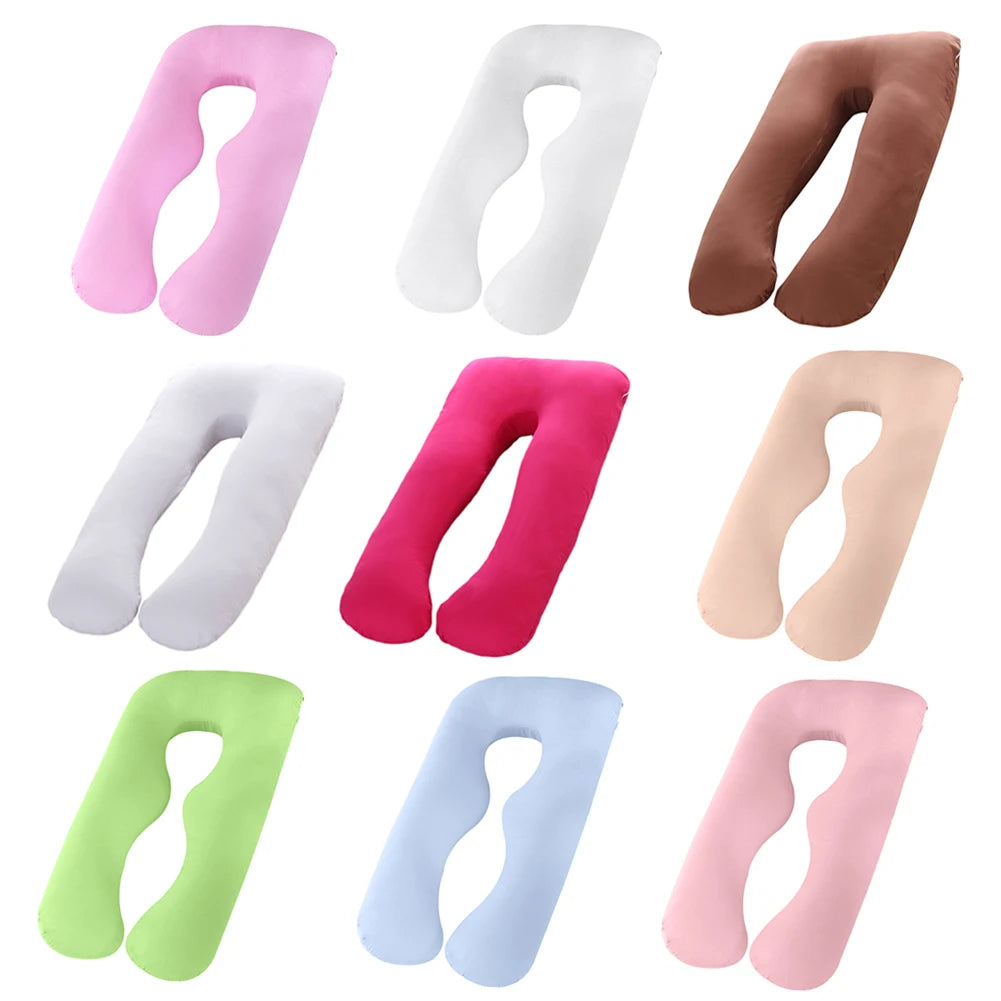 Multifunction Maternity Pillow Case Pure Cotton Cover U-Type for Pregnancy Women
