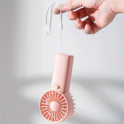 2025 Cute Mini Fan Portable Handheld Fan Lightweight Handy Fan Pocket Size Low Noise Small Electric Fan Student Gift Outdoor Fan - Smarsty
