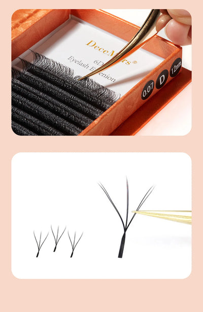 DeceMars 6D-W Shaped Eyelash Extensions for Natural Look - Smarsty