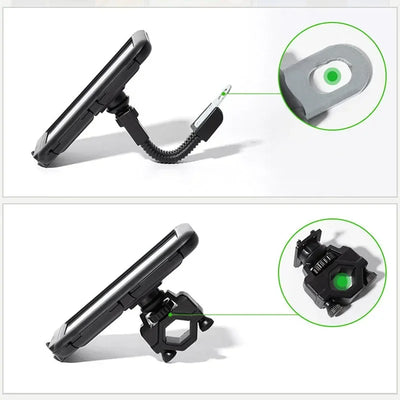 Waterproof Motorcycle Phone Holder Mount On Handlebar - Smarsty