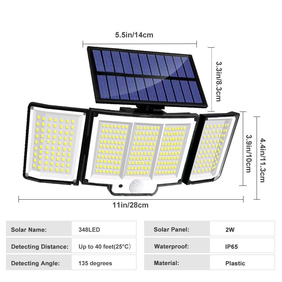 Super Bright Solar Motion Sensor Light for Outdoor Use - Smarsty