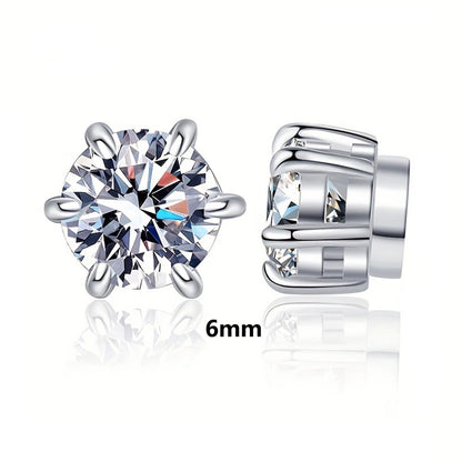 Magnetic Cubic Zirconia Earrings No Piercing Sparkle - Smarsty