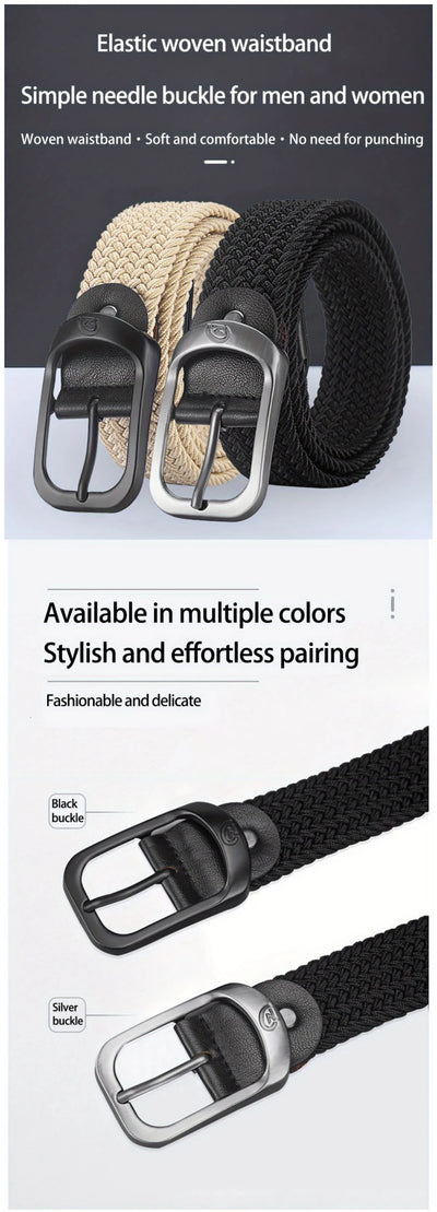 Unisex Woven Elastic Belt Casual Outdoor Sports - Smarsty