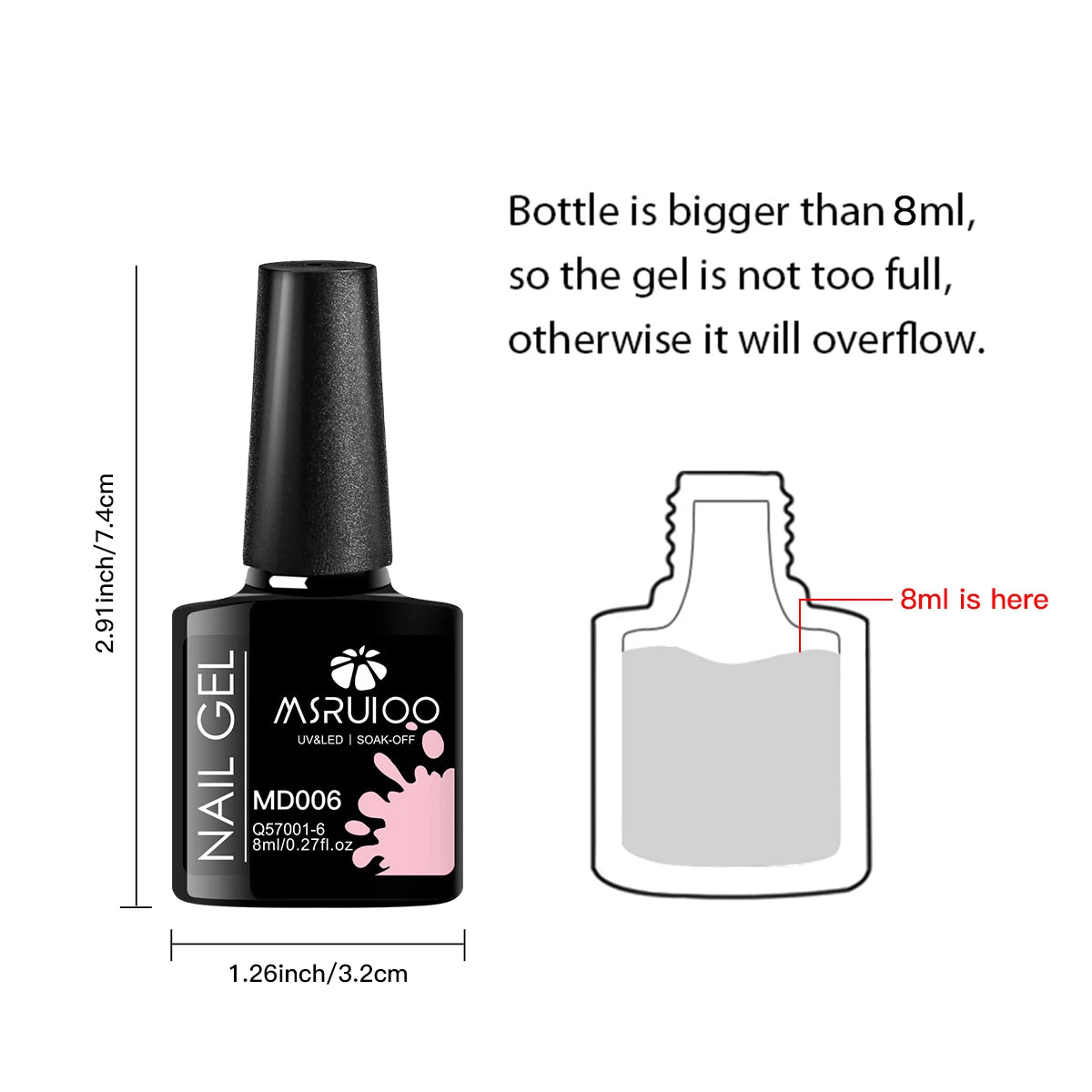7 Piece Long Lasting Nail Gel Polish Set - Smarsty