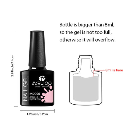 7 Piece Long Lasting Nail Gel Polish Set - Smarsty