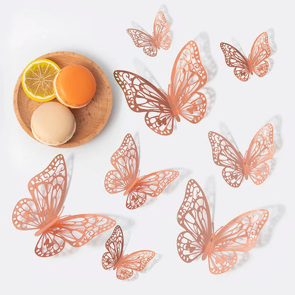 3D Hollow Butterfly Wall Stickers for Kids Room Decor - Smarsty