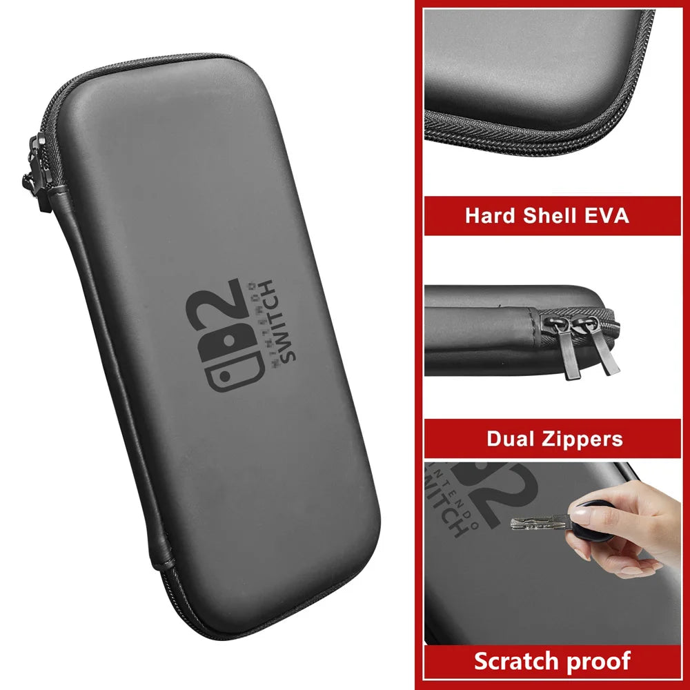 Slim Waterproof Carrying Case for Nintendo Switch 2 - Smarsty