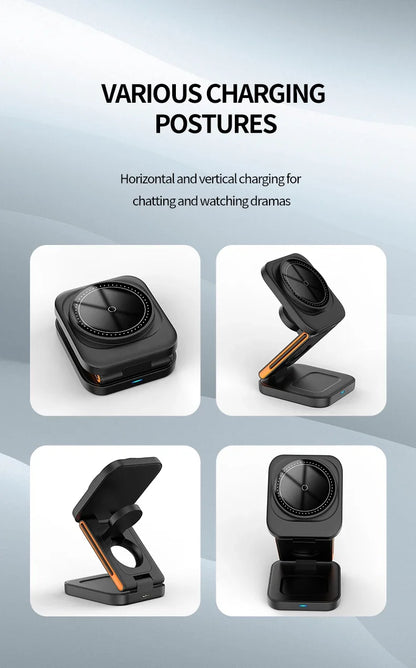 Foldable 30W Magnetic Wireless Charging Stand For iPhone - Smarsty