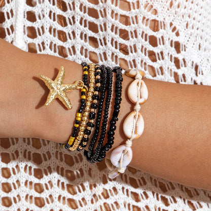 Bohemian Shell Beaded Bracelet Set for Women - Smarsty