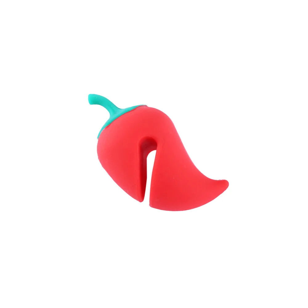 Silicone Carrot Chicken Leg Shaped Pot Lid Lifting Anti Overflow Device, Anti Overflow Pot Lid Clip, Practical Kitchen Tool