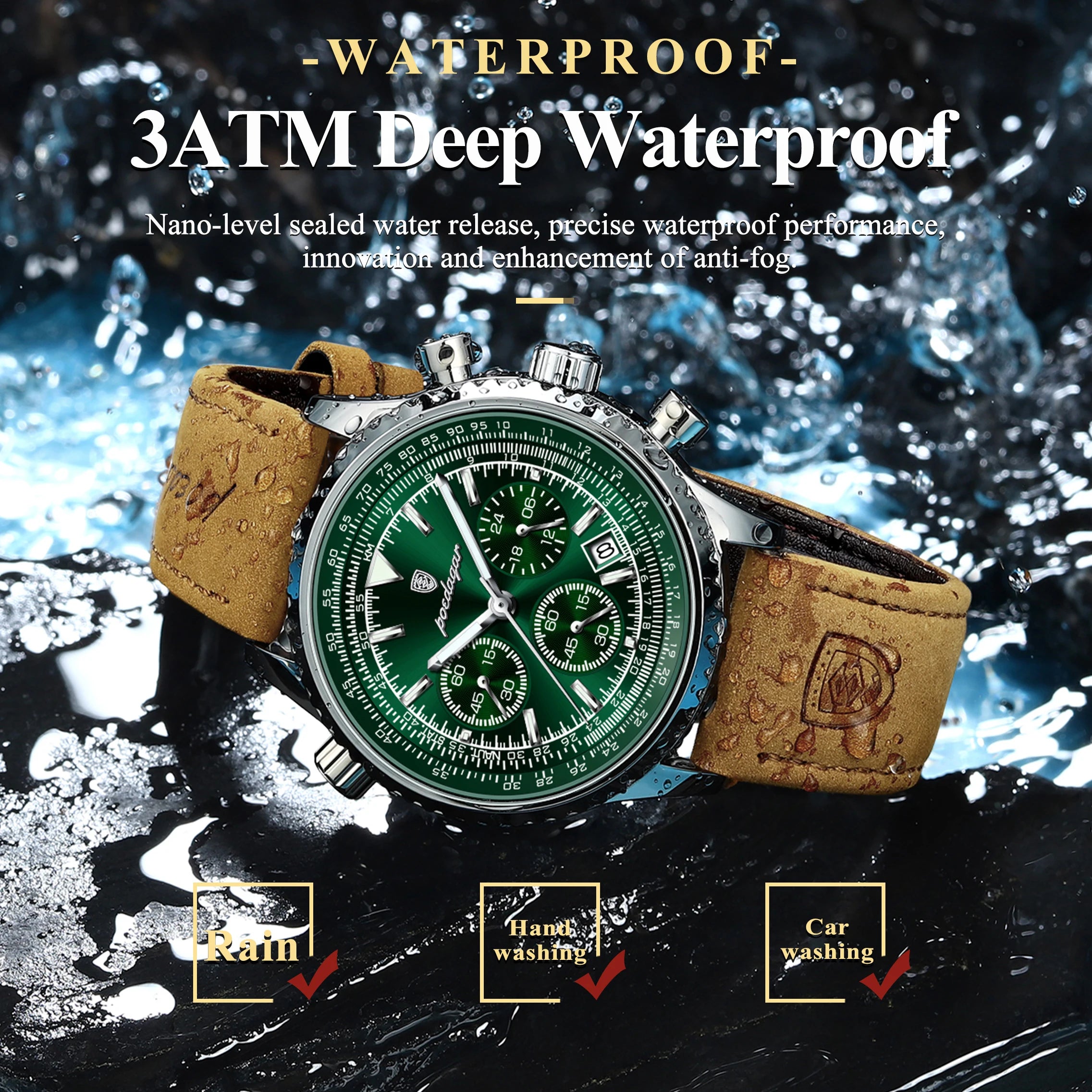 Luxury Waterproof Quartz Chronograph Watch for Men - Smarsty
