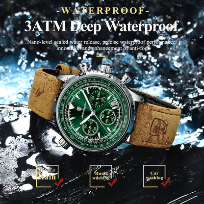 Luxury Waterproof Quartz Chronograph Watch for Men - Smarsty