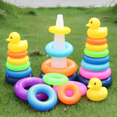 Montessori Baby Toy Rolling Ball Tower Montessori Educational Games For Babies Stacking Track Baby Development Toys 1 2 3 Years - Smarsty