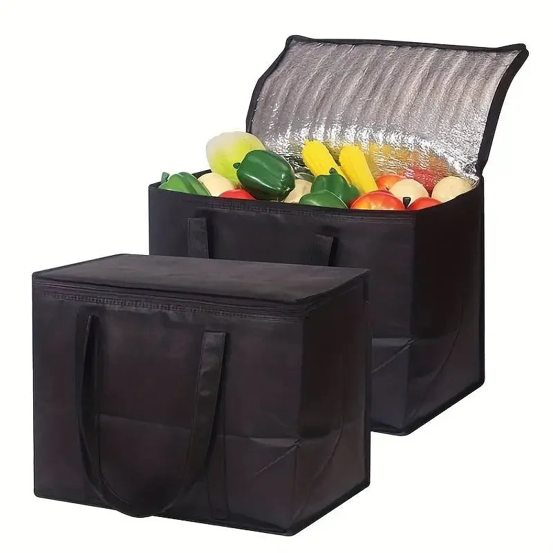 Insulated Grocery Bag Large Capacity Foldable Reusable - Smarsty