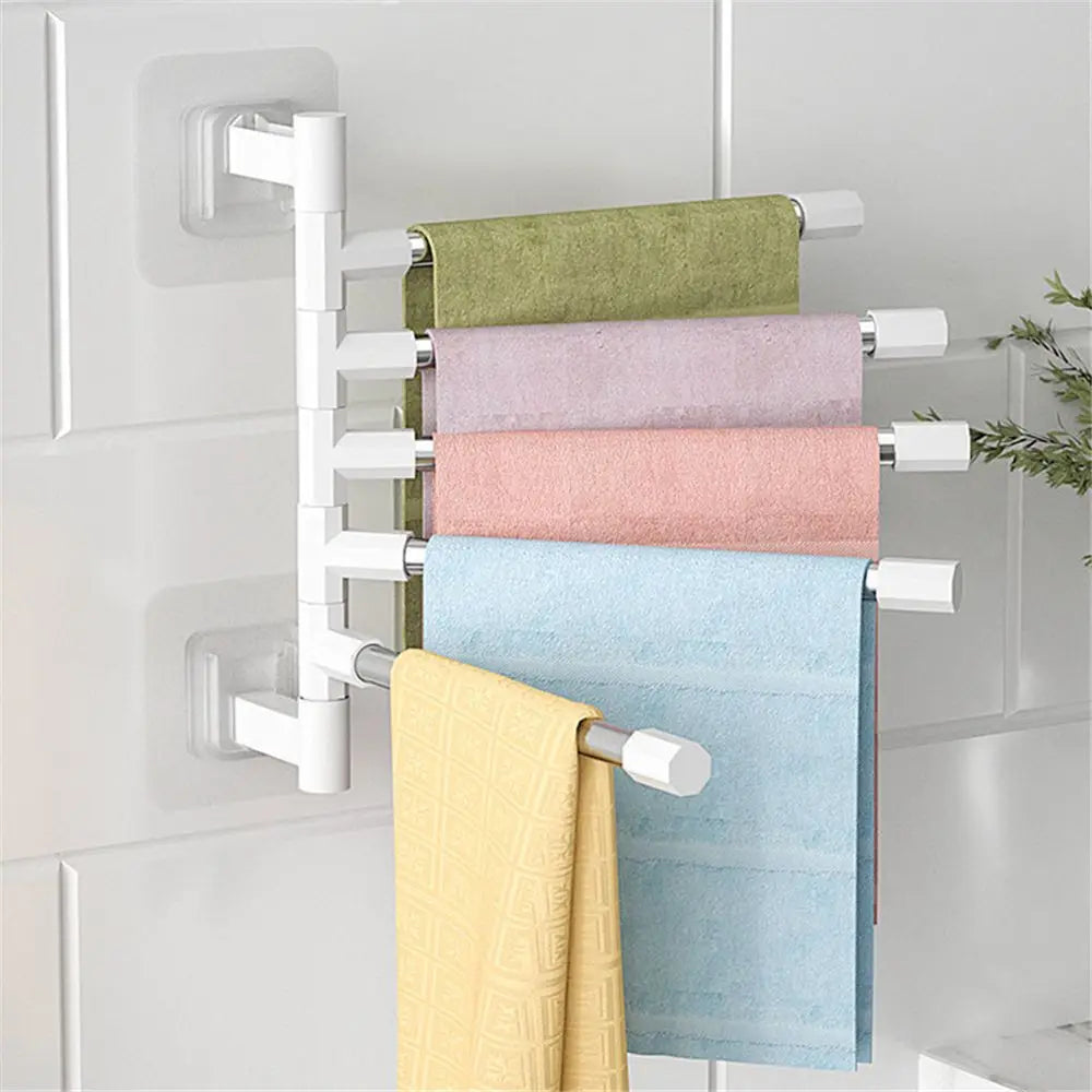 Rotatable Space Saving Aluminum Towel Rack Hanger - Smarsty