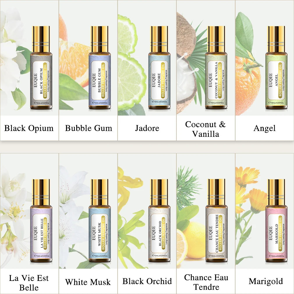 EUQEE Women Fragrance Oil Gift Set with Bubble Gum and White Musk - Smarsty