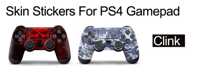 Silicone Skin Case for PS4 Controller with Grip Caps - Smarsty