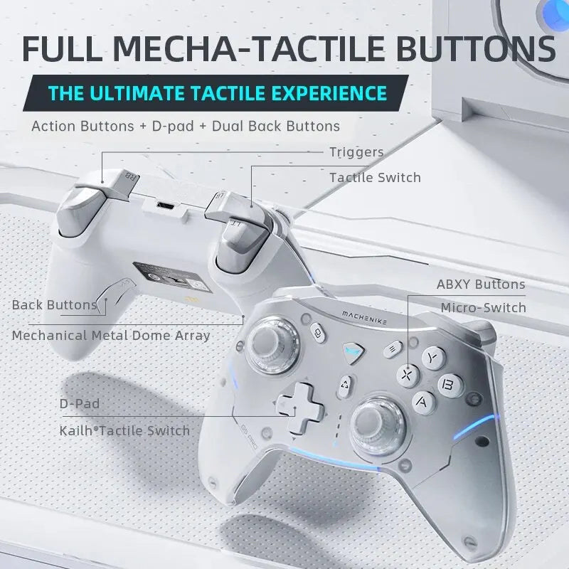 Wireless Gaming Controller with Hall Trigger for Switch and PC - Smarsty