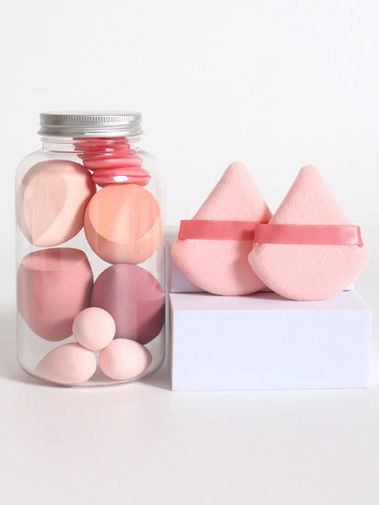 12Pcs Latex-Free Makeup Sponge Set for Flawless Application - Smarsty