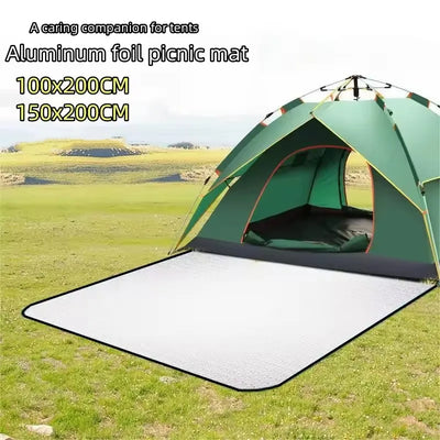 Waterproof Mat Double-sided Aluminum Film Moisture-Proof Mat Portable Picnic Mat Outdoor Tent Camping Beach Moisture-Proof Mat by Smarsty
