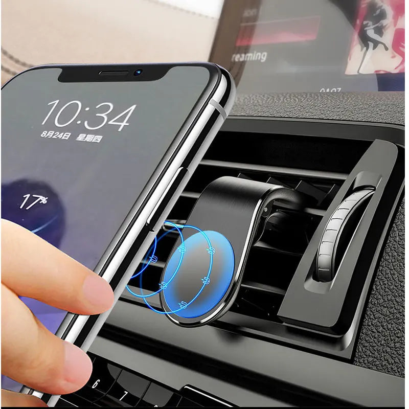 Magnetic Car Phone Holder Air Vent Clip Mount Rotatable - Smarsty