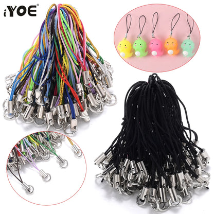 50pcs Mixed Color Lanyard Cord Pack With Jump Rings - Smarsty