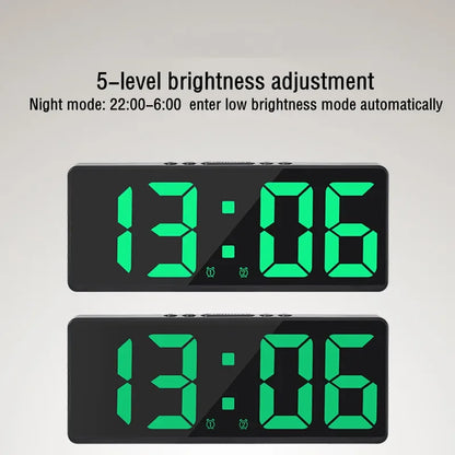 Acrylic Digital Alarm Clock with Voice Control Feature - Smarsty