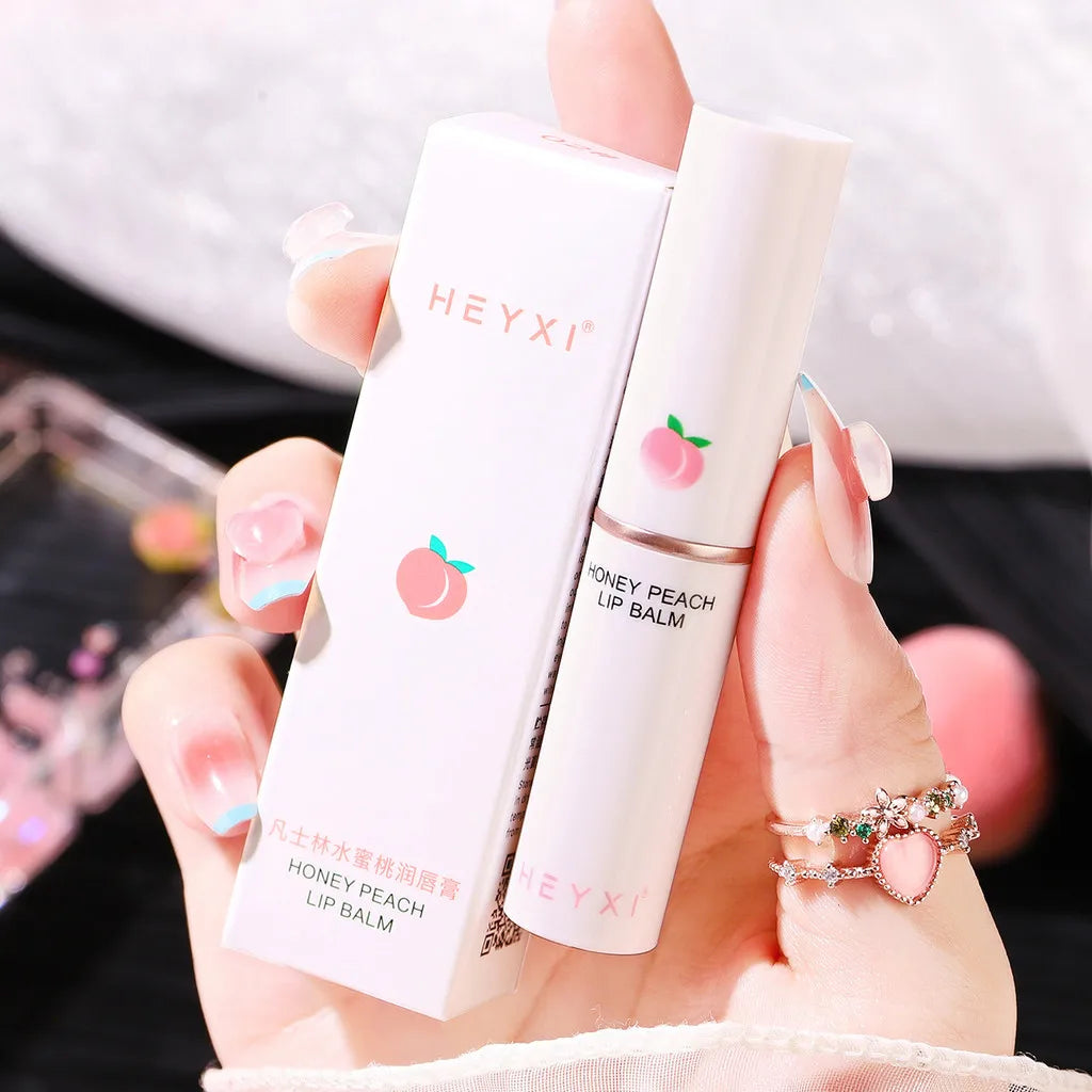 Heyxi Peach Lip Balm Long Lasting Moisturizing Formula - Smarsty