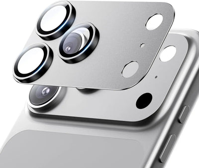 for iPhone 17 Pro Max 17Air Camera Lens Protector Strong Adsorption Metal 9H+ Tempered Glass Camera Screen Full Protective Cover - Smarsty