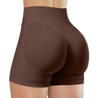 Summer High Waisted Yoga Shorts Fashionable and Sexy Running Fitness Pants Solid Color Yoga Leggings Customizable labels - Smarsty