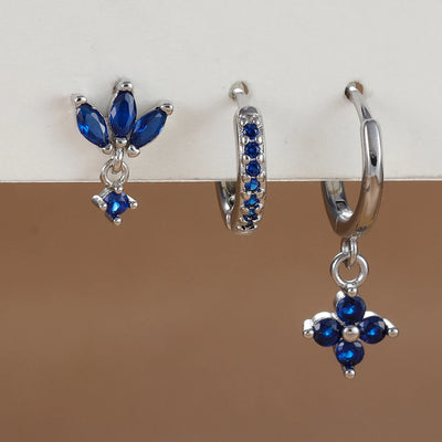 3PCS Stainless Steel Dangle Earrings Set for Women - Smarsty