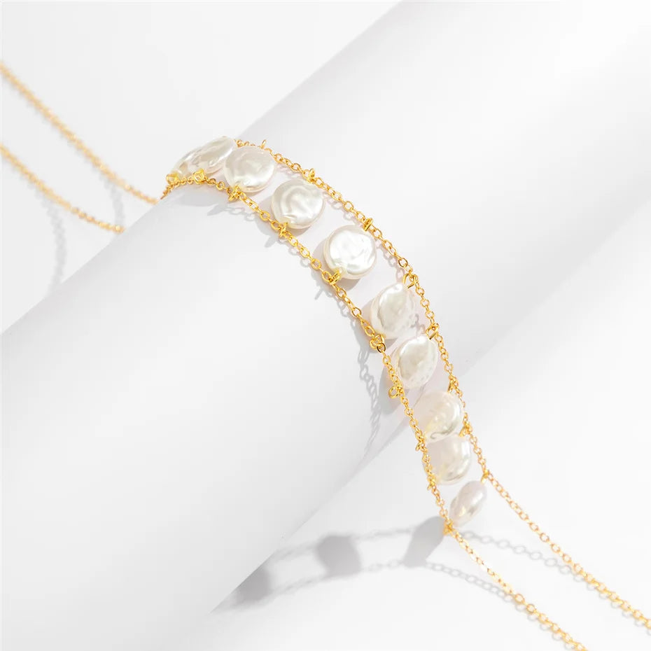 Bohemian Pearl Cross Belly Chain for Summer Style - Smarsty