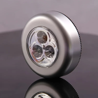 1/4/10 件 Mini Led Night Light, Self Adhesive Push Light Stairs Hallway Closet Kitchen Bedroom, Cabinets, Counters, Hallway