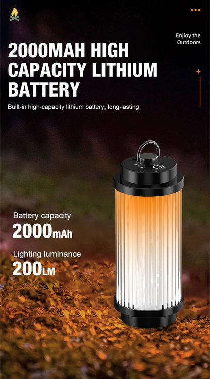 Outdoor camping tools camping lights 5 kinds of lights adjustable ceiling can be connected with the bracket TYPE-C charging. by Smarsty