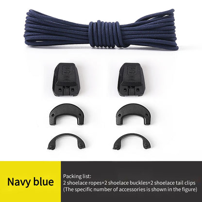 No tie Shoelaces Round Tennis Shoe laces Without ties Adult Kids Fashion Outdoor Running Sneakers Laces Shoes Accesories - Smarsty