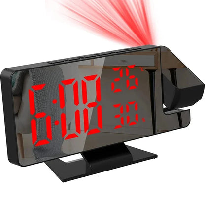 LED Digital Alarm Clock with Projection and Snooze Feature - Smarsty