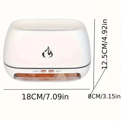 3D Flame Aroma Humidifier with Colorful Night Light - Smarsty