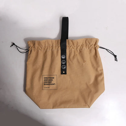 Canvas Lunch Bag Bento Box For Outdoor Picnics Fresh Keeping - Smarsty