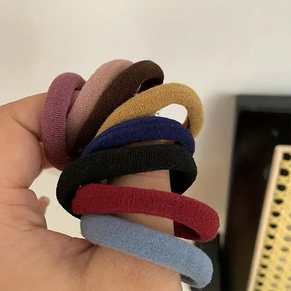 50 Pack Nylon Scrunchies Soft Stretchy No Damage Hold - Smarsty