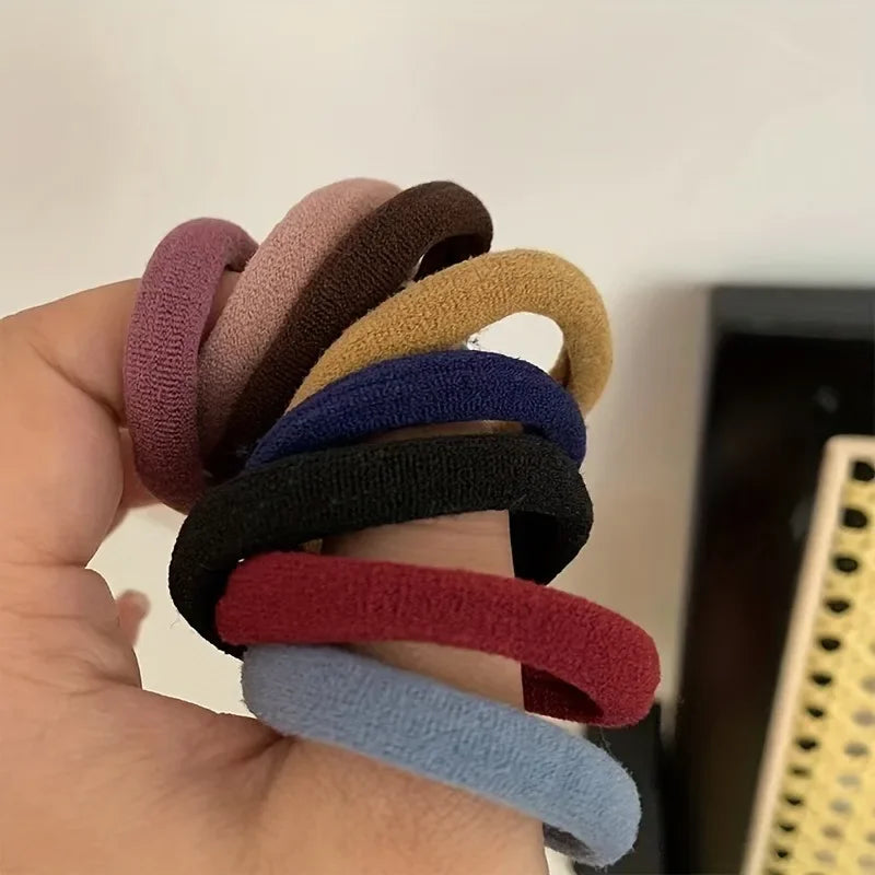 50 Pack Nylon Scrunchies Soft Stretchy No Damage Hold - Smarsty