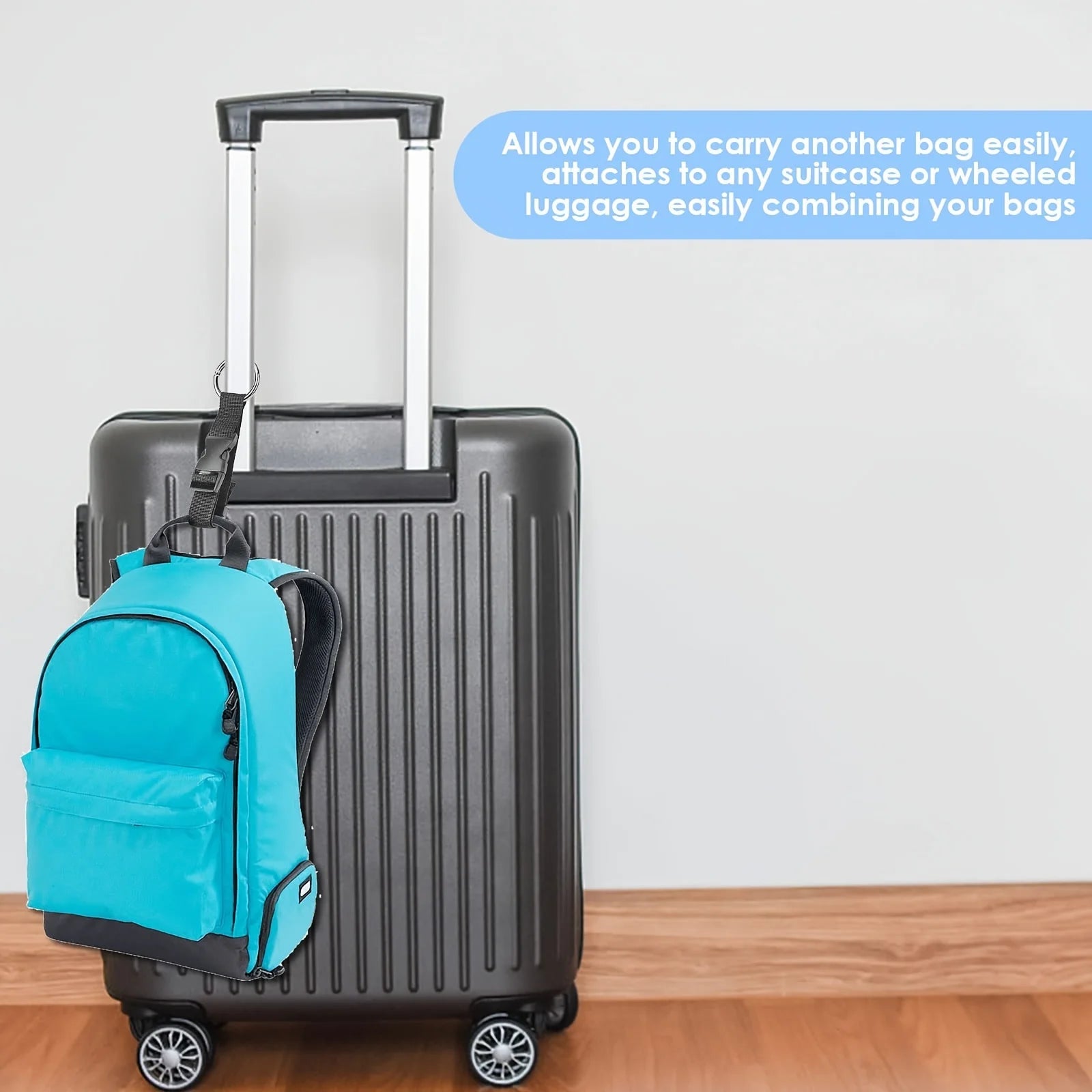 Luggage Strap With Release Buckle For Add Bag Travel - Smarsty