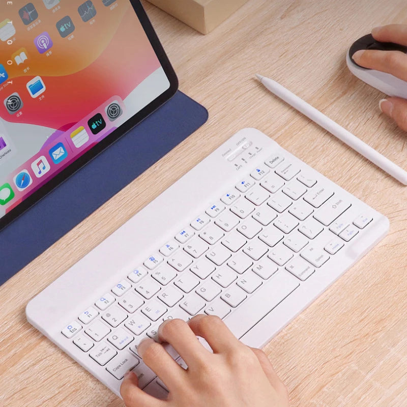 Magnetic Tablet Keyboard for Tablets Bluetooth Rechargeable