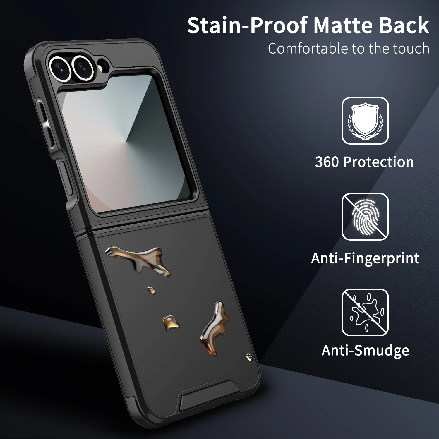Galaxy Z Flip Case Shockproof Dual Layer Protection - Smarsty