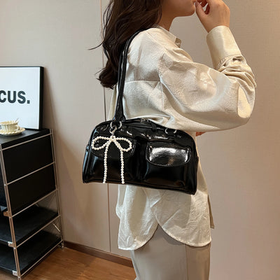 Korean Edition Underarm Bow Bag Women Versatile Shoulder Bag - Smarsty