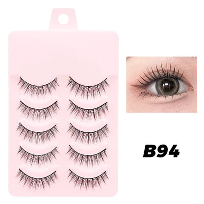 DINGSEN 5 Pairs Soft Natural Long False Eyelashes - Smarsty